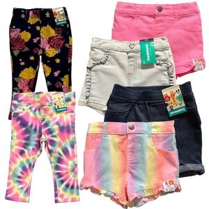 Garanimals Baby Girls Shorts Leggings Set Size 12M Pink Multi Lot of 6 Items